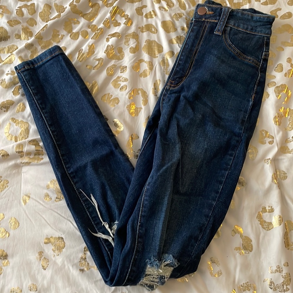 fashion nova high waist jeans | size 24 (0)